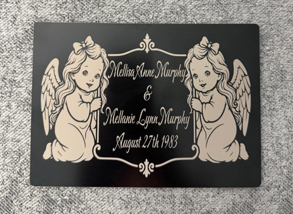 Aluminum Memorial Plaque for Headstone