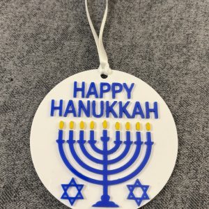 Hanukkah Acrylic Ornament